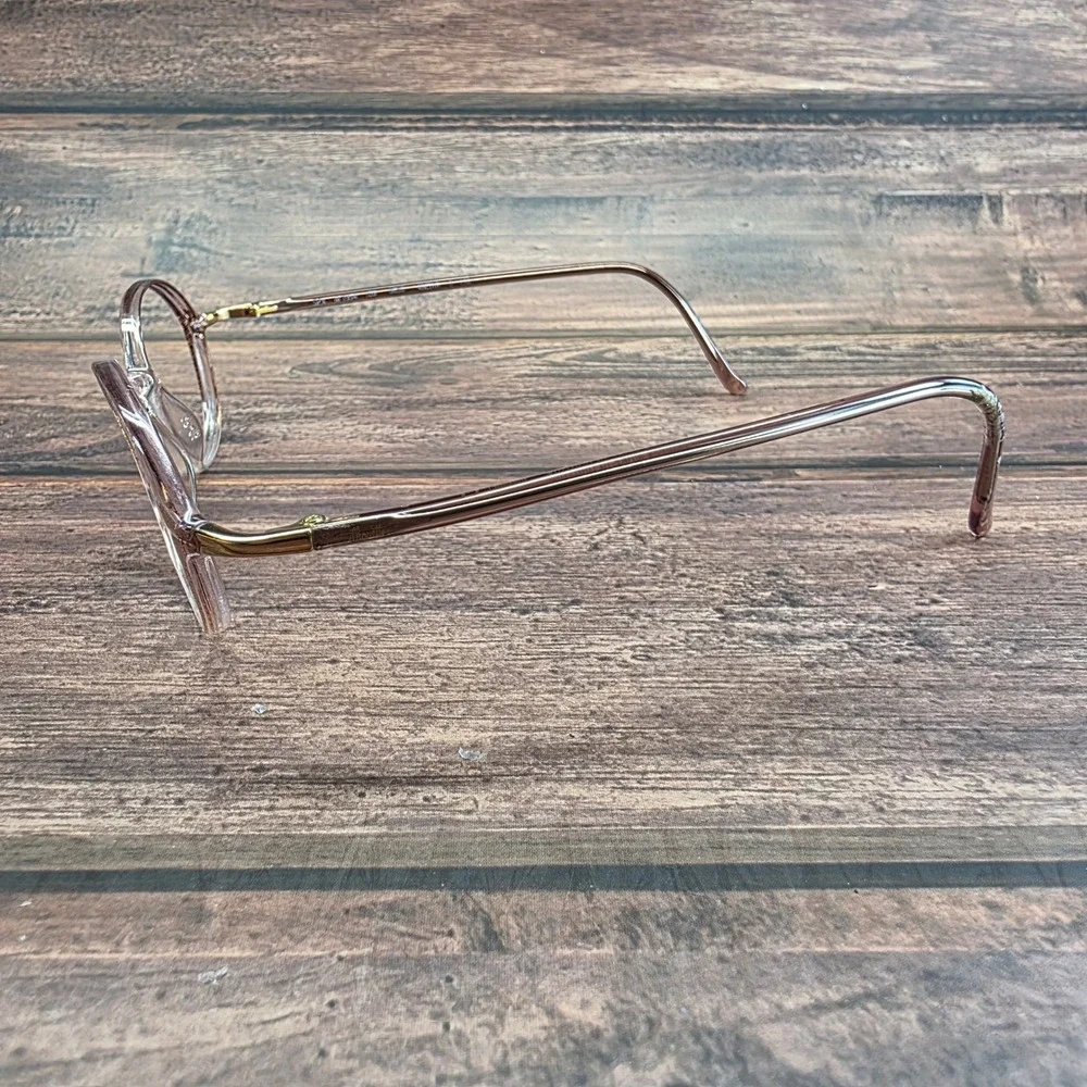 Silhouette SPX M1954 Eyeglasses Pink Brown Cat Eye Frames Austria 49-16-130 6053